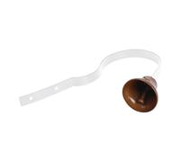 Générique Dog Door Bell, Brass Go Outside Bells Decorative, Loud Vintage Pet Training Toy, Housetraining Bell for Medium, Large Dogs, Cats, Kittens, 7.09x1.57x1.18 inches, White, Black