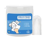 Générique Dog Ear Wipes - Pet Ear Cleaning Wipes | Cleaner Finger Wipess for Pet Earr, Mild Pets Cleansing Supplies for Dogs Puppies Kittens Groomers Clinic Visitors Show Participants Home Travel