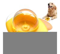 Générique Dog Feeder Toy, Rotating Aircraft Shaped Slow Feeder Puzzle Toys, 6.3x5.31x3.94 inches Educational Food Dispenser for Training, Snacks, Entertainment, Home, Apartment, Travel, Daily Boredom