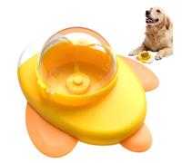 Générique Dog Feeder Toy, Rotating Treat Puzzle, Aircraft Shape Food Dispenser 6.3x5.31x3.94 inches, Slow Eating Training Aid, Interactive Learning Toy, Ideal for Boredom Relief Home Travel Use