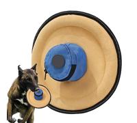 Générique Dog Flying Disc Toy, Soft Canvas Interactive Fetch Game, Sturdy Training Pet Supply, 11.02 inches Outdoor Play with Snack Bag for Safe and Fun Sports Activities