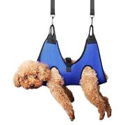 Générique Dog Grooming Hammock, Pet Sling Harness, 33.46x22.44x0.39 inches Size Supportive Polyester, Grooming Aid for Large Breed Dogs, Cats, Indoor Bathing Use, Gray Color