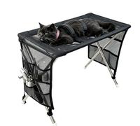 Générique Dog Grooming Table - Detachable Stainless Steel Pet Grooming Bed | Anti Scratch And Bite Restraint Design | Small Dog Grooming Hammock For Nail Trimming, Bathing, Hair Care And Home Pet Care