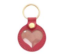 Générique Dog Hair Collector Key Chain, Memorial Heart Shape Pendant Keyring, Pet Keepsake Charm, Portable and Lightweight for Backpack, Purse, Bag, Remembrance, Women, Men, 3.35x1.97 inches