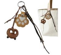 Générique Dog Hair Collector Keychain, Lightweight Collector Keyring For Families, Cat Paw Shaped Keychain Keepsake, Home Pet Accessory Life Home Paw Puppy Memories