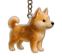 Générique Dog Hair Collector Keychain - Portable Pet Grooming Tool | Compact and Rubber Design with Reusable Brush, Easy to Carry, Removes Loose Hair from Clothes, and Car Seats