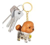 Générique Dog Hair Collector Keychain - Portable Pet Storage | Aluminum Alloy Container with Secure Screw Lid, Compact Memorial Holder Accessory, Travel Friendly Charm for Dog Lovers