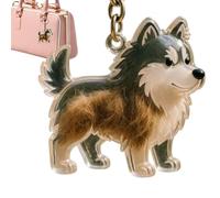 Générique Dog Hair Collector Keychain, Small Puppy Shaped Keyring, 1.97x0.79in Pet Keepsake Bottle, Portable Pendant Box, Hair Storage Charm for Wallet, Purse, Girls, Boys, Men, Women