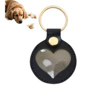 Générique Dog Hair Key Chain, Cute Keepsake Keyring, 3.35x1.97 Inches Memorial Heart Pendant, Sentimental Accessory for Backpack Men Purse Charm Bag Women Collection and Pet Remembrance Display