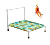 Générique Dog Hammock Bed | Removable Non-Slip Raised Breathable | Dog Outdoor Bed Hammock - Ideal for Puppy Kitten Indoor Outdoor Camping Living Room Patio Balcony Garden