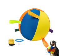 Générique Dog Herding Ball Toy, Inflatable Puppy Toy, Interactive Chew Resistant Play Ball with Anti Burst Design, Outdoor Indoor Training Exercise Toys for Backyard Lawn Garden Farm Park Home Use