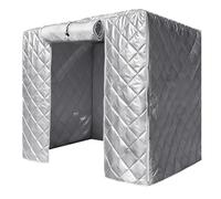 Générique Dog Kennel Cover Windproof - Soundproof Rainproof Crate Shield, Pet Cage Protector | Heavy Duty Weather Blocking Animal Housing Enclosure System for Indoor Outdoor Patio Porch Yard Balcony