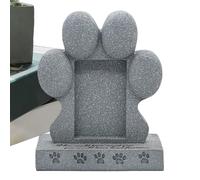 Générique Dog Memorial Stone, Garden Pet Marker, 5.79x3.15in Outdoor Grave Decor, Paw Shaped Design, Weather Resistant Resin, Thoughtful for Dogs, Cats, Backyard Memorials, Pet Loss, Remembrance