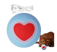 Générique Dog Moving Ball Toy, Heart-Style Automatic Bouncing Ball, USB Rechargeable Interactive Pet Toy, Motion-Activated, for Small, Medium, and Large Dogs 3.8x3.8cm