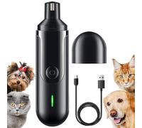 Générique Dog Nail Grinder, Pet Grooming Tool, 5.31x1.38 inch Safe Stone Wheel Trimmer with 500mAh Battery, Low Noise Nail Care Device with Strong Control Design, Pet Grooming Tool for Home Use