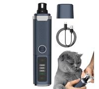Générique Dog Nail Grinder, Pet Nail Trimmers, ABS Material Rechargeable and Portable, 16.5x4x4cm/180g, Powerful Paw Trimmer for Small to Large Breed Cats and Dogs