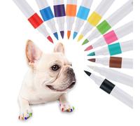 Générique Dog Nail Pen | Nylon + ABS, 115g | Pet Marker with Soft Tip | Waterproof Quick-Dry Colorful Non-Fading Water-Soluble Acrylic for Dogs