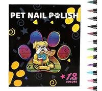 Générique Dog Nail Polish Pens, Soft Tip Dog Nail Polish Pens, 12 Colors Dog Nail Polish, User Friendly Dog Nail Polish, Cat Nail Polish Set, Easy to Use, Portable for Puppy Piggy Cats