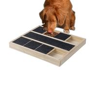 Générique Dog Nail Scratch Pad - Pull-Out Dog Food Storage Container - Pet Scratcher with Treat Box, Puppy Claw Grooming Tool for Home, Wooden Puppy Claw Grooming Tool