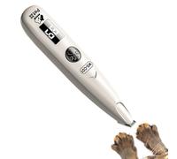 Générique Dog Paw Trimmer, Rechargeable Electric Cordless Quiet Shaver with LED Light Pet Hair Trimmer for Face Nails Body Ears Puppy Paw Care