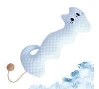 Générique Dog Pillow - Ice Silk Cooling Cushion with Sisal Teaser Ball | Soft Pet Sleeping Bed for Small Medium Large Dogs Cats, Puppy Kitten, Living Room, Balcony, Garden