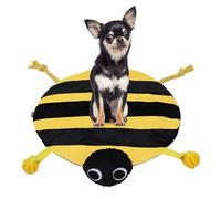 Générique Dog Play Mat, Entertain Carpet with Squeaky Toys, Interactive Treat Game for Boredom Relief, Feeding Mat with Squeaky Toy, Ideal for Puppies and Active Dogs, 18.5x18.5 inches