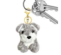 Générique Dog Plush Keychain - Cute Animal Bag Charm and Keyring