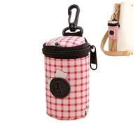 Générique Dog Poop Bag Dispenser - Portable Hanging Waste Bag Holder | Outdoor Pet Training Storage Pouch with Poop Picker, Durable Polyester Dispenser for Walking & Travel