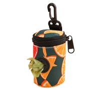 Générique Dog Poop Bag Dispenser - Portable Hanging Waste Bag Holder | Outdoor Pet Training Storage Pouch with Poop Picker, Durable Polyester Dispenser for Walking & Travel