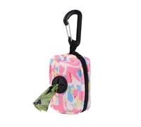 Générique Dog Poop Dispenser, Dog Bags Poops 1.97x1.97in Zipper Pouch Waste, Carabiner Clip Pet Accessories, Portable Bags Holder for Outdoor Walking