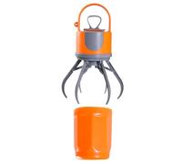 Générique Dog Pooper Scooper- 6-Claw No Touch Pickup Tool with Bag Dispenser, Portable Leash Holder | Touchless Odorless Waste Picker - Doggy Poop Cleaning Solution for Travel Camping