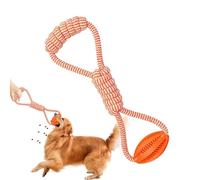 Générique Dog Rope Ball, Portable Accessory Toy, 4.72in Food Leakage Design, Lightweight Dispenser String Set, Pet Chew Supplies for Medium and Small Puppy Training