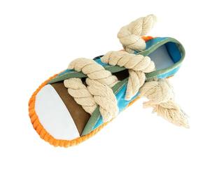 Générique Dog Ropes for Aggressive Chewers, Shoe Shape Chewing Teether, Squeaky Puppy Rope Toy with Durable Cotton Fibers, Pet Chew Toy with Gum Massaging Design, Training Accessory for Small