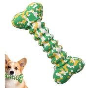 Générique Dog Rubber Bone, Interactive Fetch Toy, Chew Game Ball, Vibrant Pet, 7.28x3.07x0.98 inches, Perfect Choice for Bonding with Your Dog During Outdoor, Yellow & White