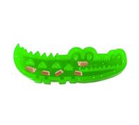 Générique Dog Slow Feeder Toy, Crocodile Shape Interactive Teething Chew, 6.3x2.36x1.57 inches Slow Eating Licking Game for Mental Stimulation and Care, Indoor Outdoor Playtime, Green
