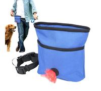 Générique Dog Snack Pouch, Pocket-Sized Pet Treat Holder, Leakproof Food Dispenser, Poop Bag, Behavior Aid, 6.69x6.69inches for Outdoor Adventures, Daily Walking, Travel, Training