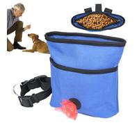 Générique Dog Snack Pouch, Pocket Sized Treat Holder, 6.69x6.69in Leakproof Pet Food Dispenser, Integrated Poop Bag Design, Authentic and Portable for Outdoor Adventures, Travel, Training