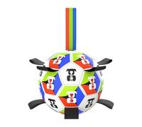 Générique Dog Soccer Ball - Interactive Soccer Fun Pet Game with Straps and Pump, Enrichment Toy for Dogs, Indoor and Outdoor Play, Floor Play, Scratching, Training, Exercise, Home Fun