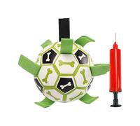 Générique Dog Soccer Ball, Tug of War Football, Durable Pet Yard Game, Indestructible Puppy Chew Toy, Outdoor Play Accessory, Boredom Buster, Perfect Water Toy for Puppies Or Any Pets