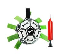 Générique Dog Soccer Ball, Tug of War Football Toy, Durable Outdoor Play Ball, Indestructible Water Toy for Puppies, 5.91 inches Interactive Pet Yard Game and Chew Accessory