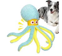 Générique Dog Squeak Toy - Cotton Rope | Double Sound Fun Octopus Chew Toy
