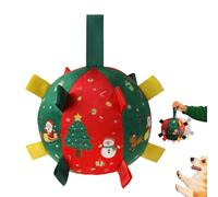Générique Dog Squeaky Ball, Christmas Toy, 5.91x5.9x5.91 inches, Interactive Teething Pet Toy for Enrichment, Training, Chewing, Indoor Outdoor Games, Dogs, Small Medium Large Breeds