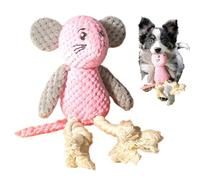 Générique Dog Squeaky Toys, Interactive Teething Chew Mice, Indestructible Puppy Supplies, Crinkle Sound for Tug & Fetch, Tough for Indoor Play & Outdoor Fun More