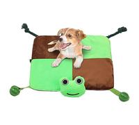 Générique Dog Stimulation Toys, Puppy Sniffing Mat, 18.5x18.5in Colorful Bunny Pad, Food Leaking Ball Training Sniffing Toy, Interactive Slow Feeding Mat for Dogs Puppies