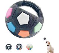 Générique Dog Stress Ball with Handle, Interactive Dog Toy Stress Reliever Durable Squeaker Toy for Medium Large Dogs