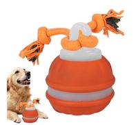 Générique Dog Teething Toys, Interactive Dogs Chew Ball, 3.15x2.36 inches, Colorful Pet Accessories, Non Toxic Material, Teeth Cleaning Exercise for Playing, Health, Blue and Orange