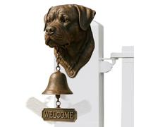Générique Dog Themed Doorbells Rustic Vintage Wall Decoration Decorative Door Ring for Gate Garden and Porch Areas Classic Home Accent Piece Entry Bell Functional Door Chime for Room Security