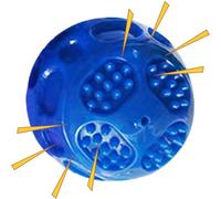 Générique Dog Toy Ball, Durable Chew Toy, 2.36 inches Squeaky Puppy Balls, Interactive Pet Toys, Aggressive Chewer Treat Dispenser for Indoor Play, Outdoor Yard, Park, Beach, Boredom Reduction