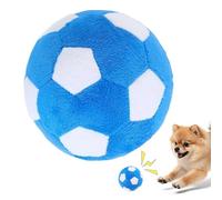 Générique Dog Toy Ball - Soft Soccer Game, Plush Dog Squeaky Balls, High Bounce Interactive Pet Toy, Animal Play Category, White Black Set for Puppy Cat Large Medium Breeds and Aggressive Chewers