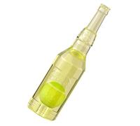 Générique Dog Toy Bottles, Floating Squeaky Toy, Fun Teething Aid with Tennis Ball Inside, 7.87in Engaging Pet Supplies, Interactive Pet Chewer for Small and Medium Puppy